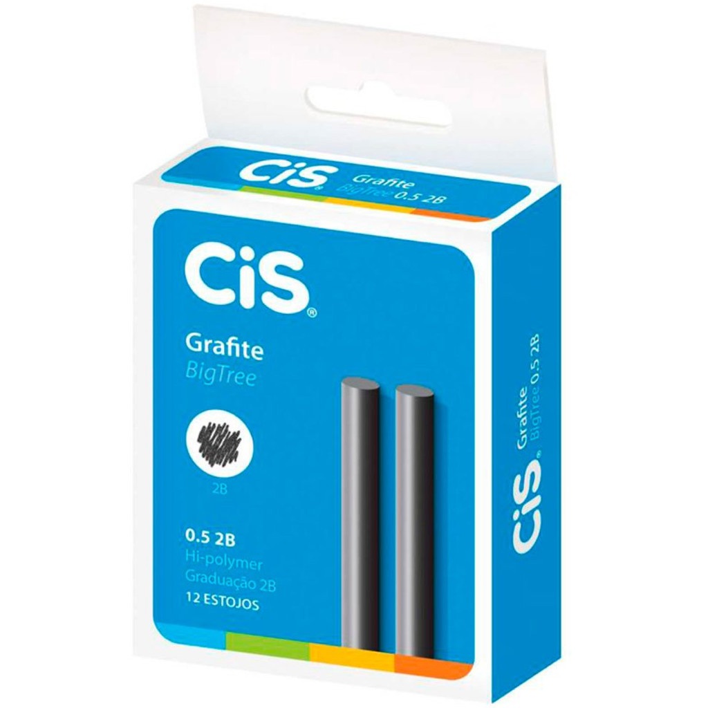 Grafite Cis BigTree 2B 0.5mm: 12 Tubos para Escrever com Qualidade