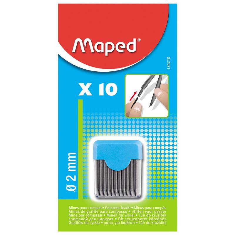 Grafite Maped: 10 Minas para Compasso Preciso