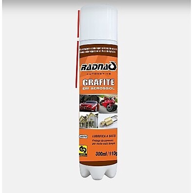 Grafite Spray 300ml Radnaq – Lubrificação Seca de Alta Performance
