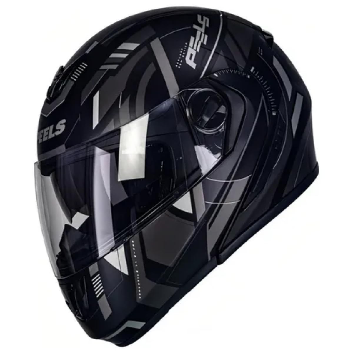 Capacete Articulado Peels U-RB2 Dynamic Preto Fosco Grafite - Segurança e Estilo para Sua Moto