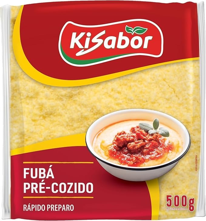 KiSabor Fubá Pré-Cozido Kisabor 500 Gramas