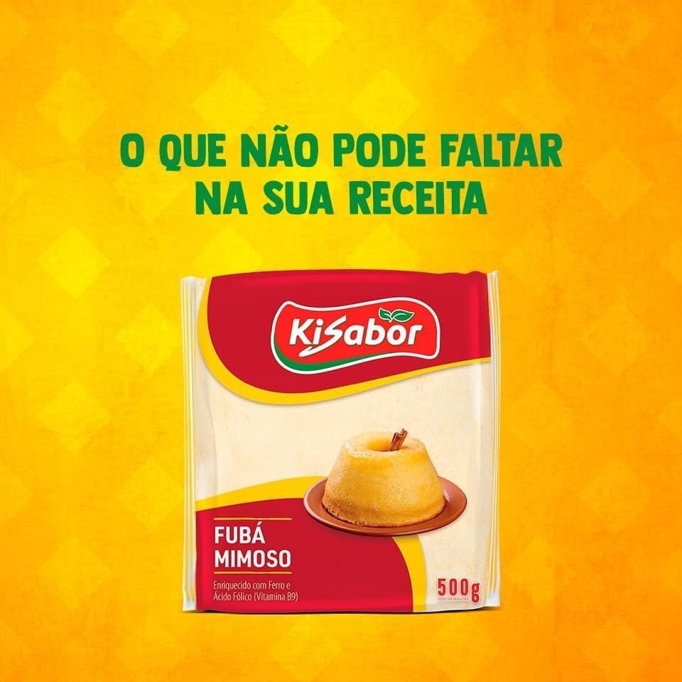KiSabor Fubá Mimoso Kisabor 500 Gramas