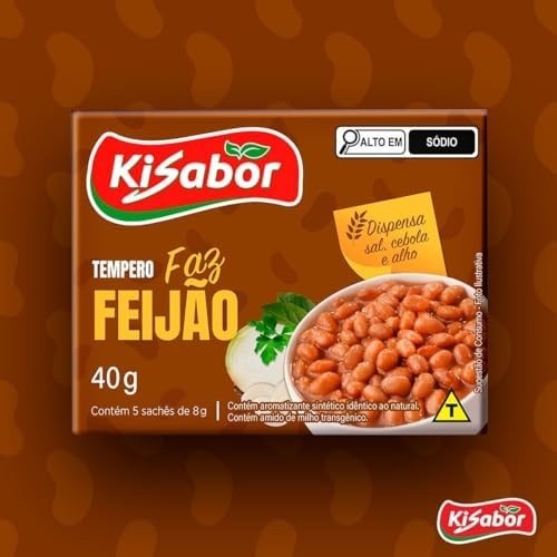 KiSabor, Faz Feijão, 5 Sachês de 8 Gramas