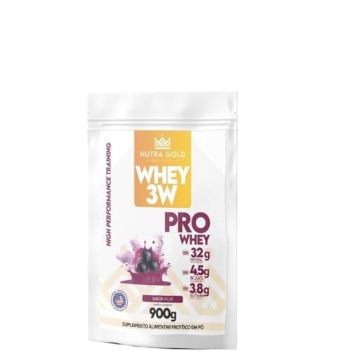 Nutra Whey 3W Açaí 900 gramas Nutragold