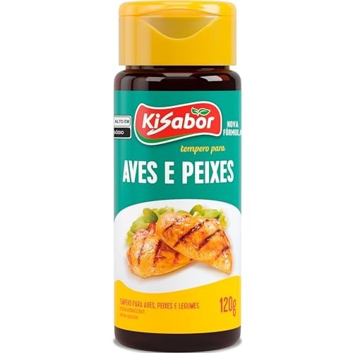 KiSabor Tempero Para Aves & Peixes Kisabor 120 Gramas
