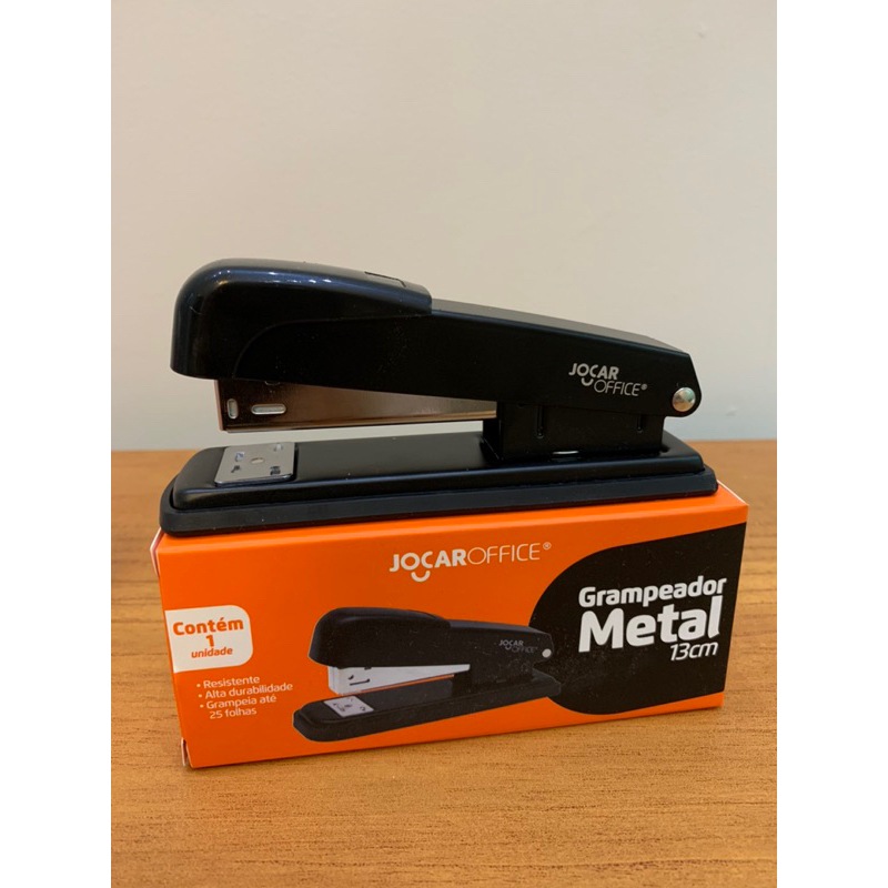 Grampeador Metal 13cm + 5000 Grampos: Kit Essencial!