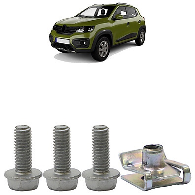 Grampo Parafuso Farol Kwid: Kit 4 Peças