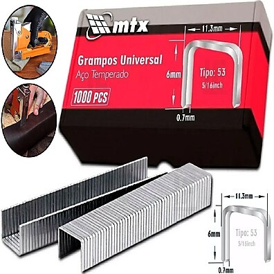 Grampos 8mm Mtx: Fixação Forte e Durável!