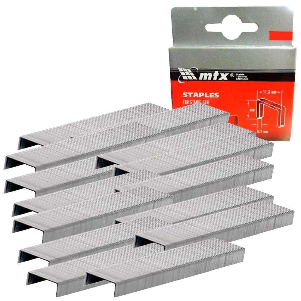 Grampos Tapeceiro 8mm MTX: 1000 Unidades para Fixação Impecável