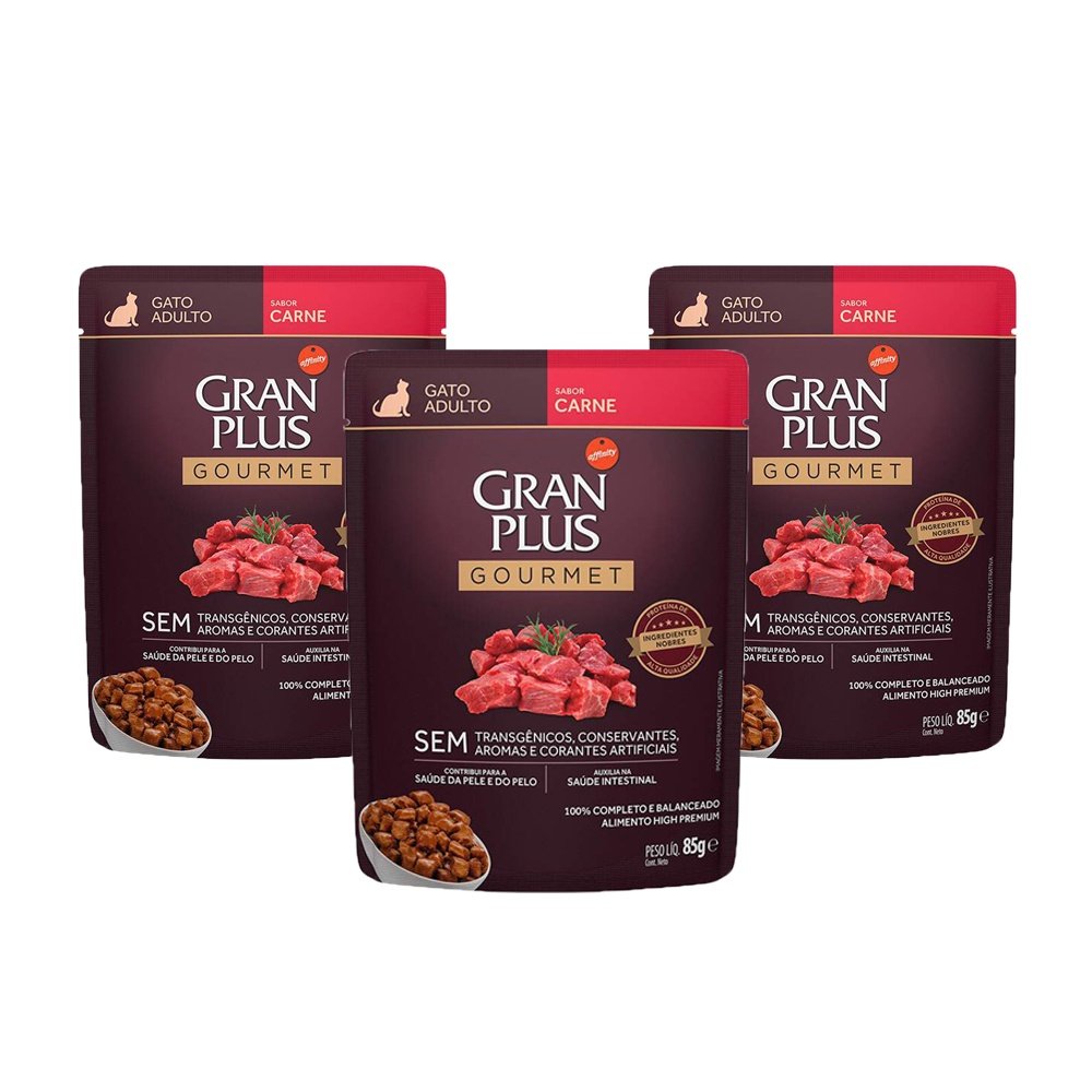 Gran Plus Gourmet: A Ração Úmida que Seu Gato Vai Amar!