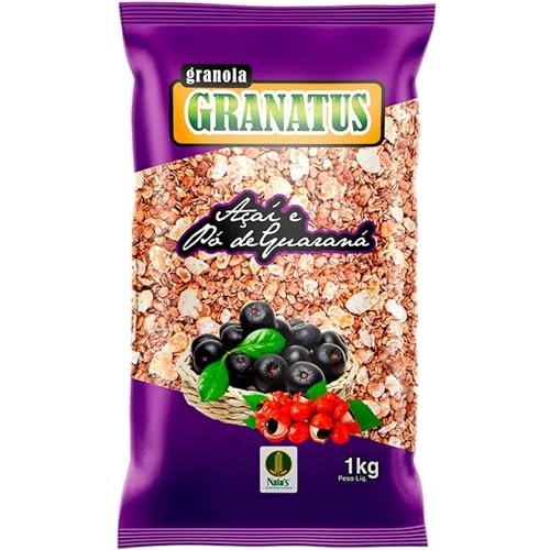 Natu's, Granola com Açaí & Pó de Guaraná, Power, Granatus, 1 Kilo