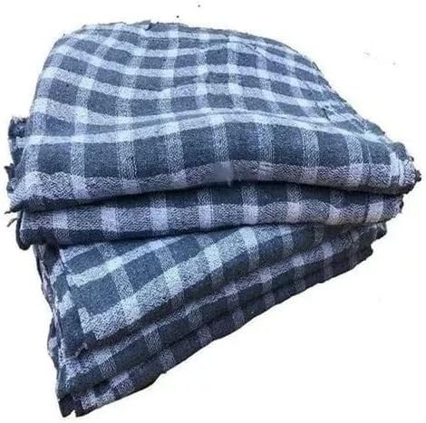 Kit 5 Panos de Chão Xadrez Extra Grande 50cm x 80cm em 100% Algodão com Ótima Absorção