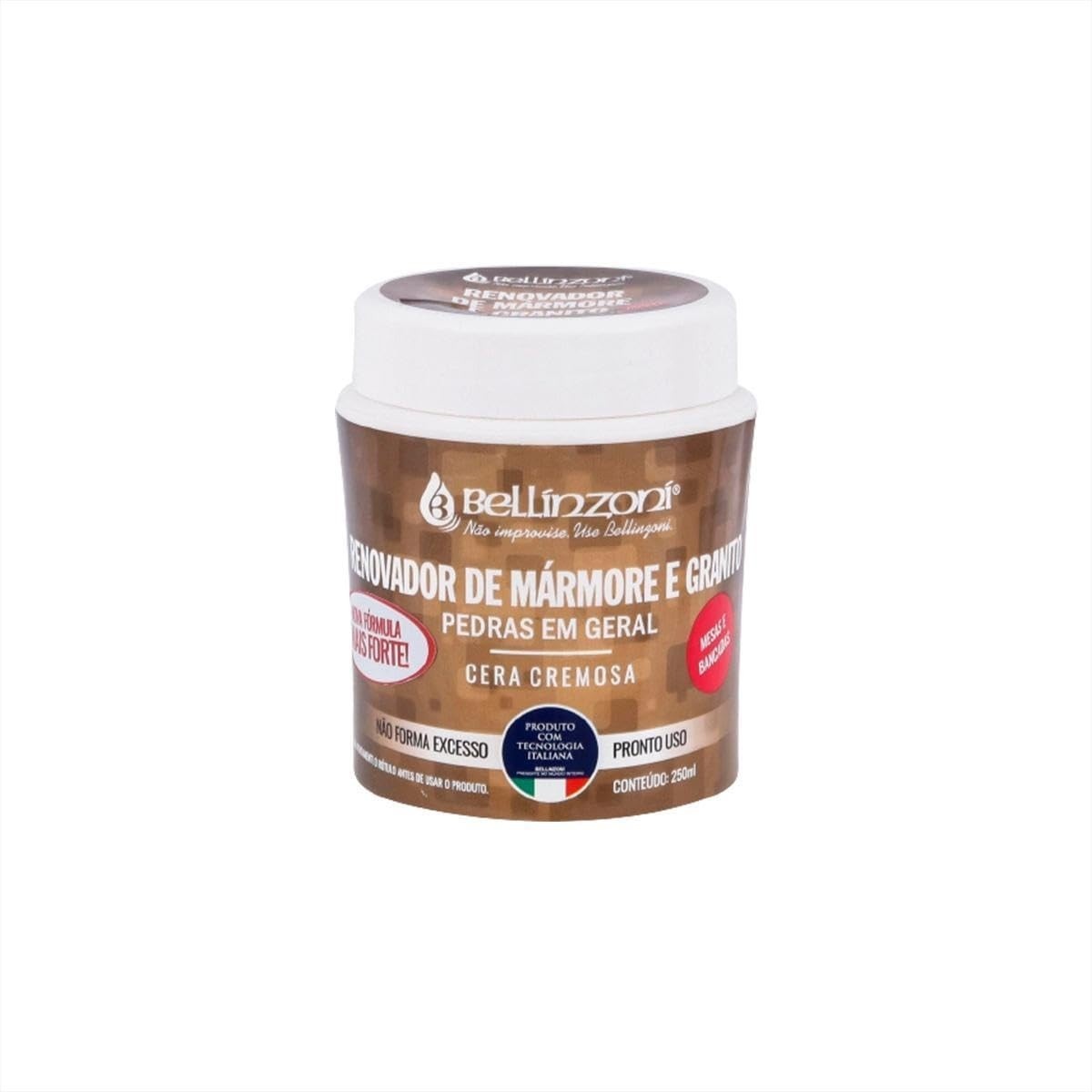 Cera Renovadora Cremosa para Mármore e Granito 250ml - Bellinzoni