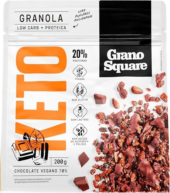 Granola Low Carb Chocolate Vegano GranoSquare 200g