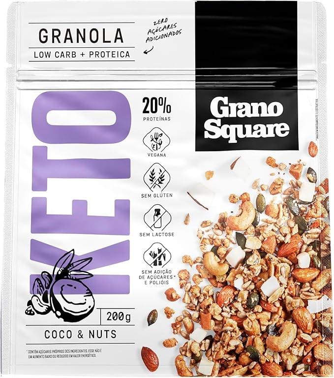 Granola GranoSquare KETO Coco e Nuts 200g