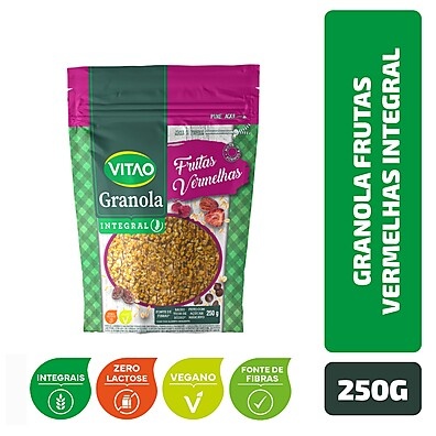 Granola Frutas Vermelhas Vitao: Energia e Sabor!