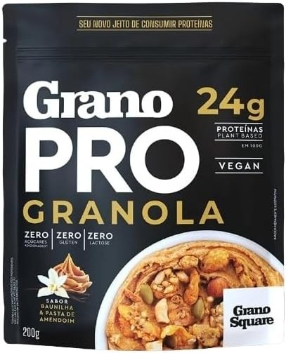 Kit 3X: Granola Vegana Proteica GranoPRO GranoSquare 200g