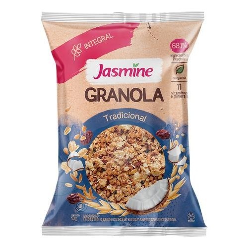 Granola Jasmine Integral: Energia e Saúde em 1kg