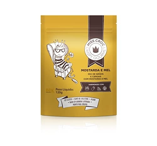 Kit 2x: Granola Crispy Mostarda E Mel Sachê Miss Croc 120g