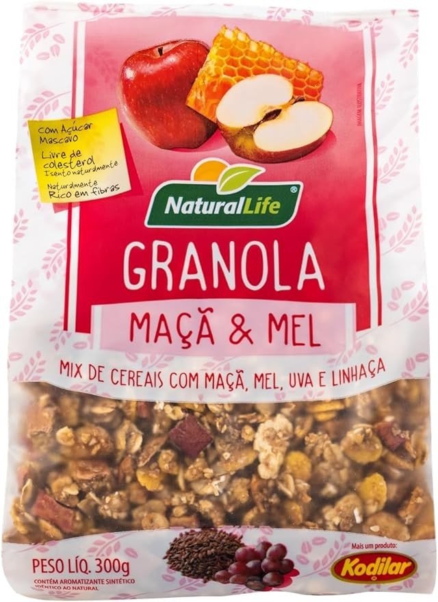 Granola Natural Life Maçã e Mel - 300g