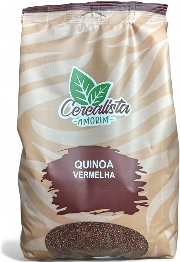 Quinoa Vermelha Peruana Em Grãos 500g Cerealista Amorim