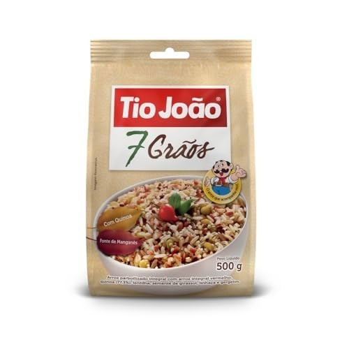 Tio João Arroz 7 Grãos Integrais + Passas De Uva - 500G