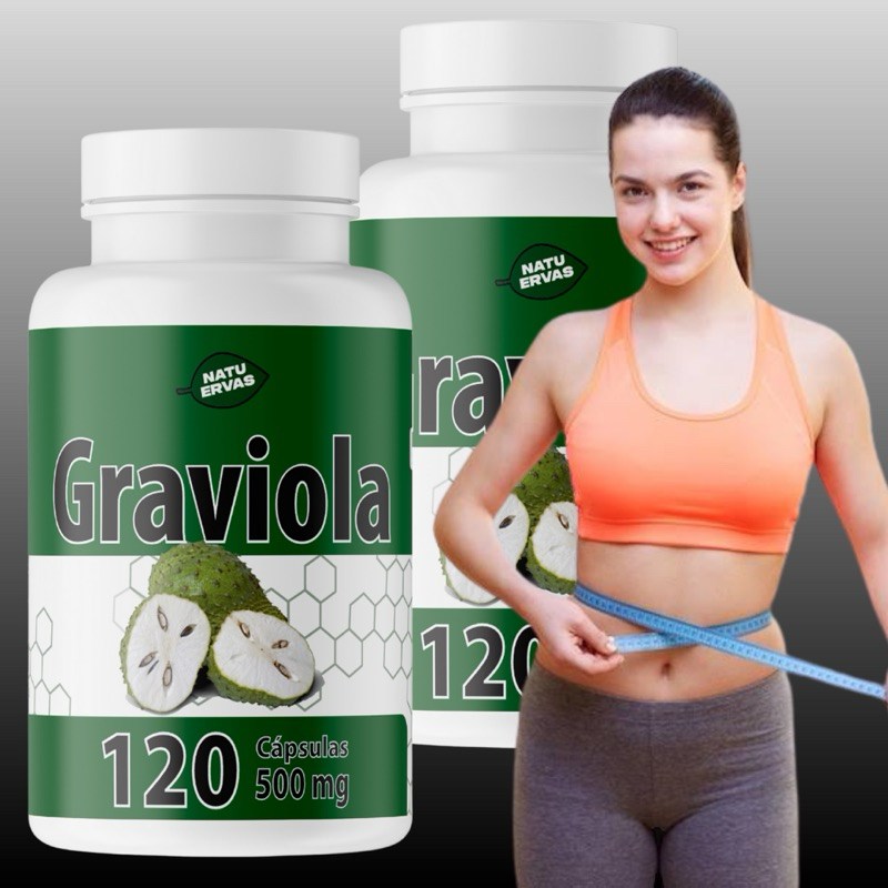 Graviola 100% Pura: 120 Cápsulas Naturais