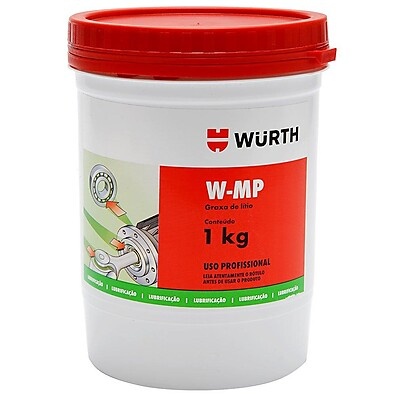 Graxa de Lítio Azul 1kg WURTH: Lubrificação de Alta Performance