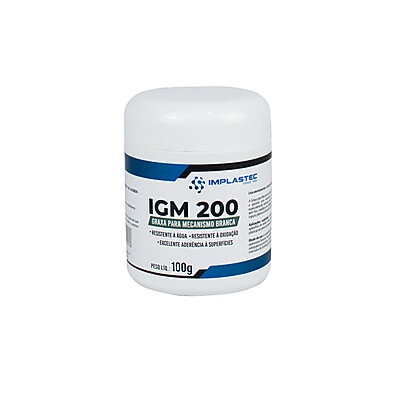 Graxa para Mecanismo Branca IMPLASTEC 100g - Soldas Perfeitas