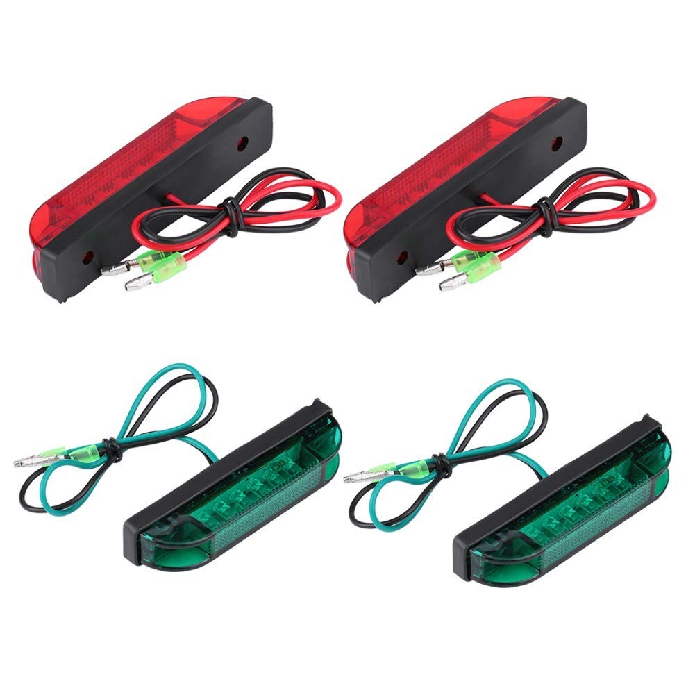 Luzes de Navegação Marítima GRCFUMO 4PCS: Segurança e Visibilidade para seu Barco e Veículos 12V
