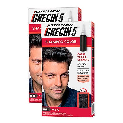 Grecin 5: Tonalizante Preto para Cabelos Brancos