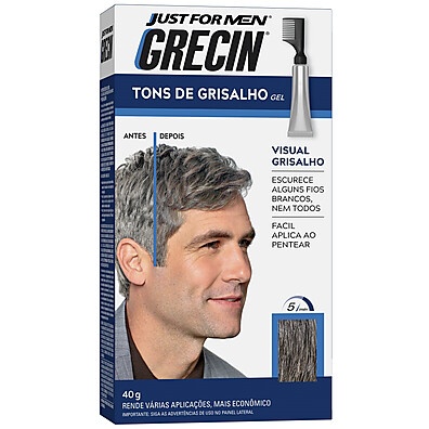 Grecin Grisalho: Escureça Fios Brancos Naturalmente