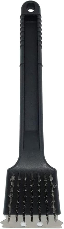 Escova de Aço com Raspador para Grelha de Churrasco 30cm - Limpeza Profunda e Fácil