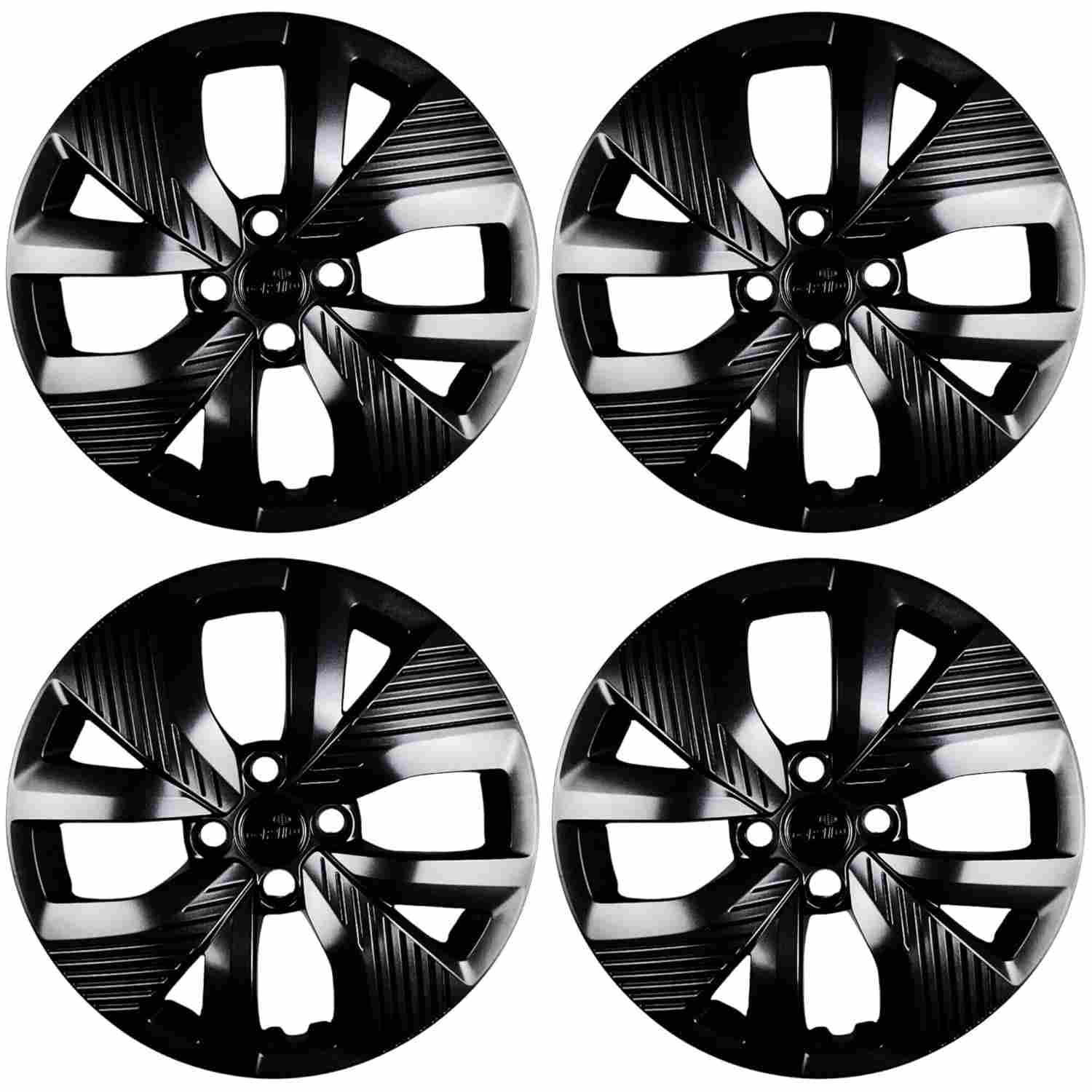 Calota Polo Track Aro 15" Preto Brilho Grid - Jogo 4 Peças (2021-2024)