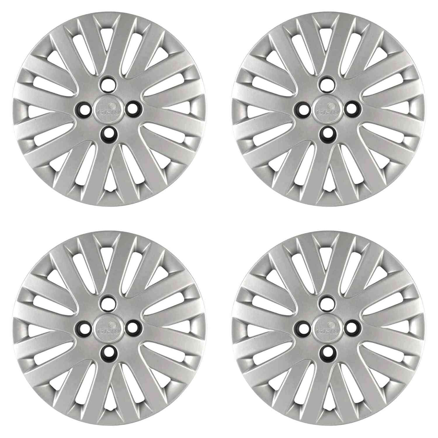 Calota Aro 14" Prata Grid para Gol, Voyage e Saveiro G5 (Jogo c/ 4) - Design Esportivo e Proteção