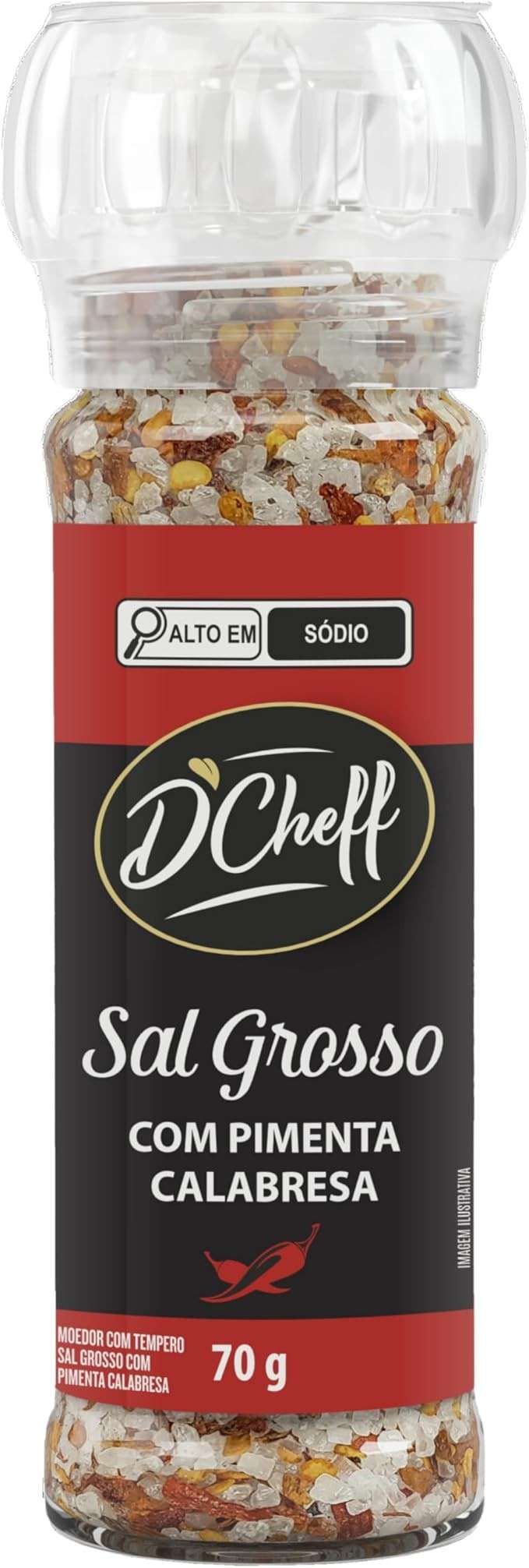 D'Cheff, Sal Grosso & Pimenta Calabresa com Moedor, 70 Gramas