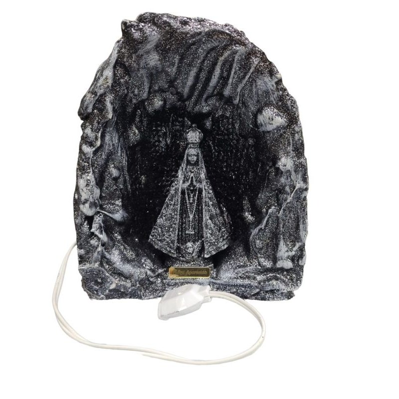 Gruta de Nossa Senhora Aparecida com Luz Embutida 110V