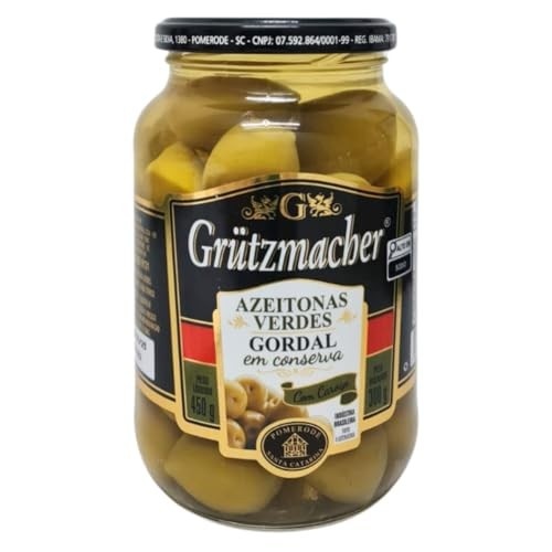 Azeitona Verde Gordal em Conserva Grutzmacher450g