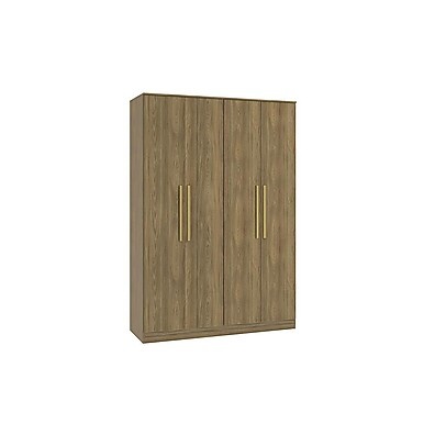 Guarda-Roupa 4 Portas Nogueira: Organize com Estilo!