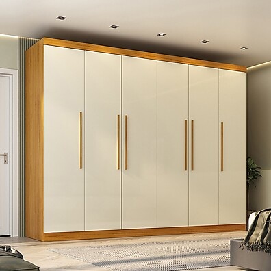 Guarda-Roupa Casal 6 Portas Carnaúba