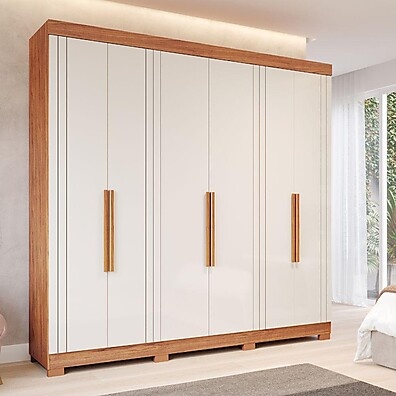 Guarda-Roupa Casal 6 Portas e 6 Gavetas – Espaçoso e Elegante