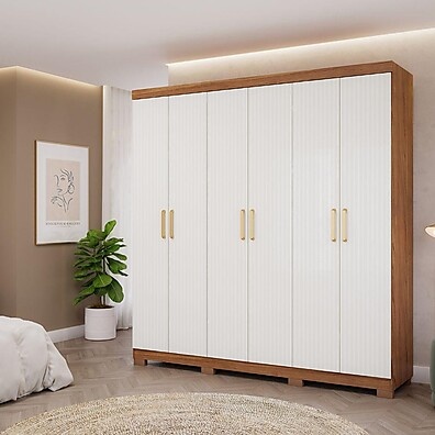 Guarda-Roupa Casal 6 Portas: Espaço e Estilo para Seu Quarto