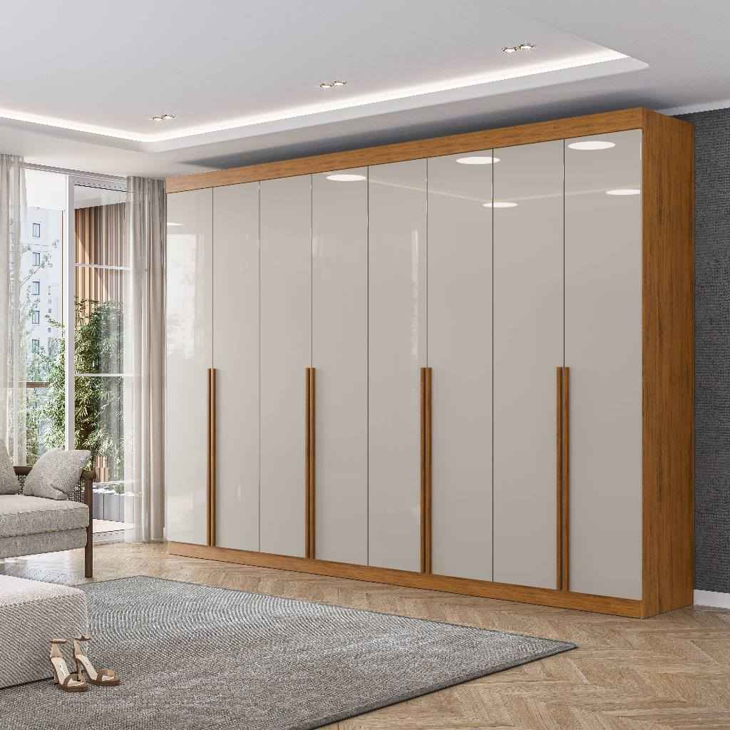 Guarda Roupa Casal 8 Portas: Espaço e Sofisticação
