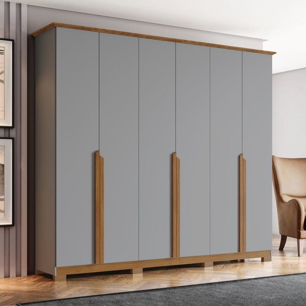 Guarda Roupa Casal Andréas: 6 Portas e 6 Gavetas