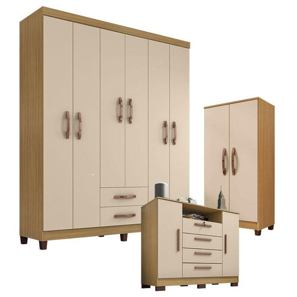 Guarda Roupa Casal Completo: Modena, Madri e Recife
