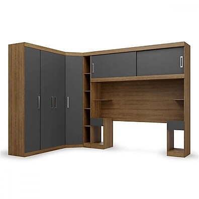 Guarda-Roupa Casal Ipe Wood Grafite – Espaço e Estilo