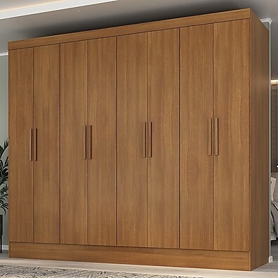 Guarda-Roupa Casal Jatobá: 8 Portas + 4 Gavetas