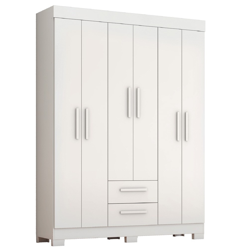 Guarda Roupa Casal Libano: 6 Portas e Mais Espaço!