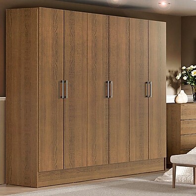 Guarda-Roupa Casal Madesa Vip: 6 Portas e Mais Espaço!