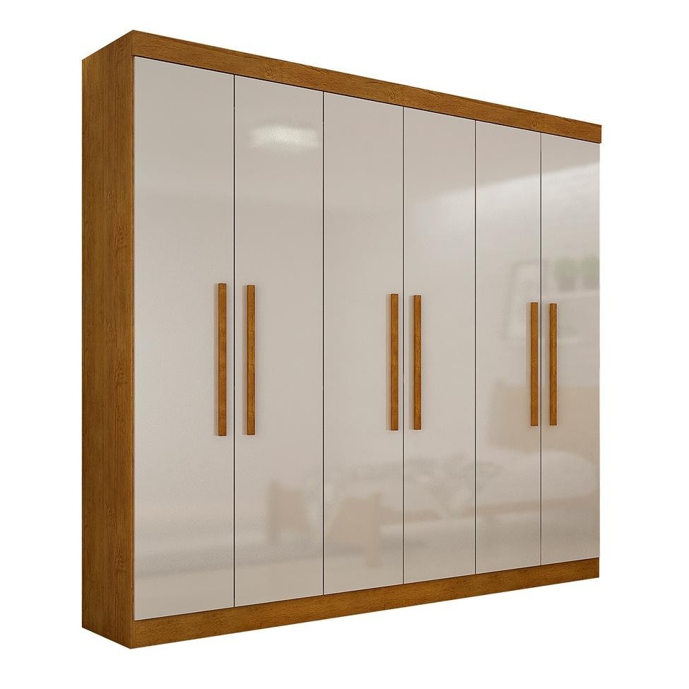 Guarda-Roupa Casal Malibu 6 PT: Organize Seu Quarto com Estilo